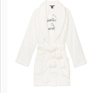 Logo Short Cozy Robe Victoria Secret